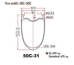 700C G25 グラベルカーボンホイール - ICANホイールジャパン