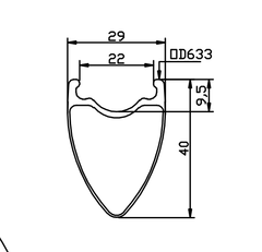 6Sスポークディスクブレーキカーボンホイール