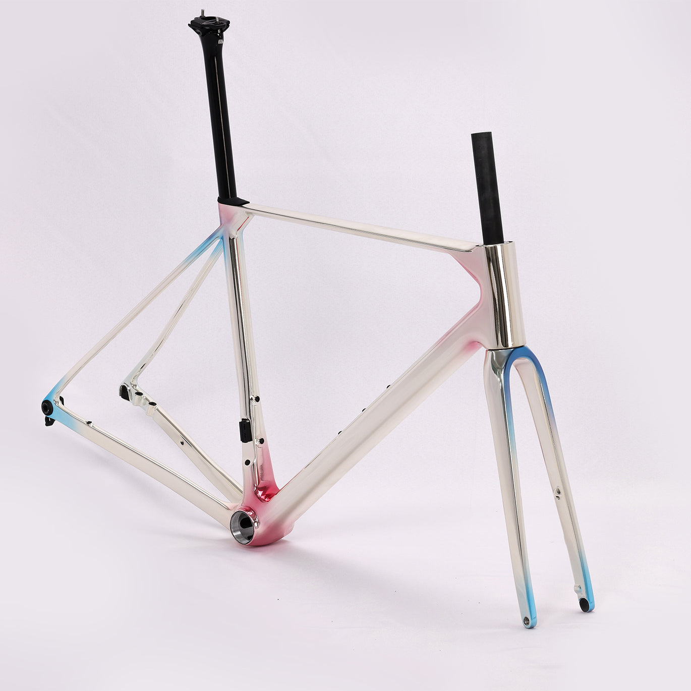 カーボンロードバイクフレーム、DIYカラーデザイン、パール