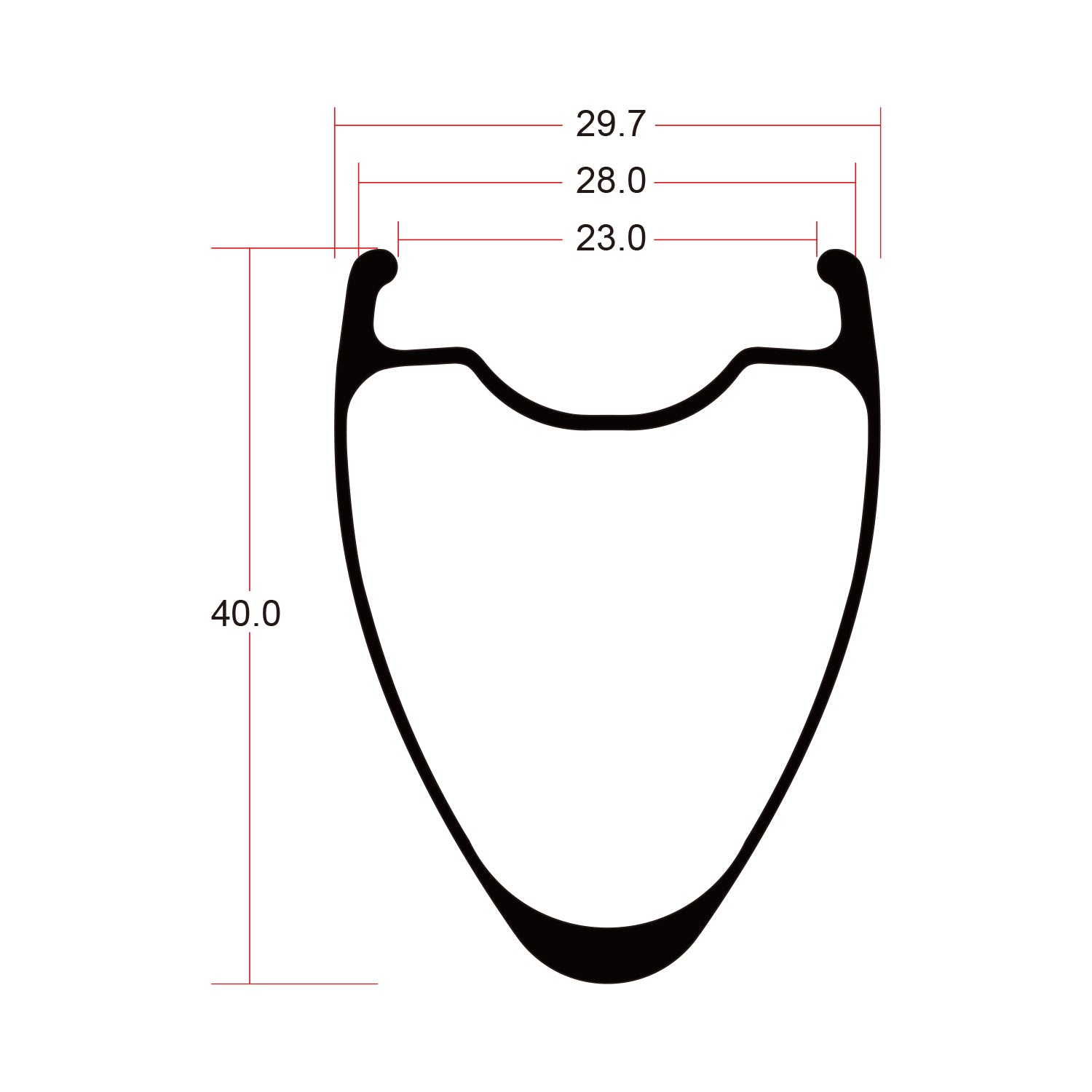 Alpha 40 Ⅱ ワイドリムロードディスクブレーキホイール 「内幅23ｍｍ] - ICANホイールジャパン