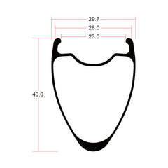 Alpha 40 Ⅱ ワイドリムロードディスクブレーキホイール 「内幅23ｍｍ] - ICANホイールジャパン