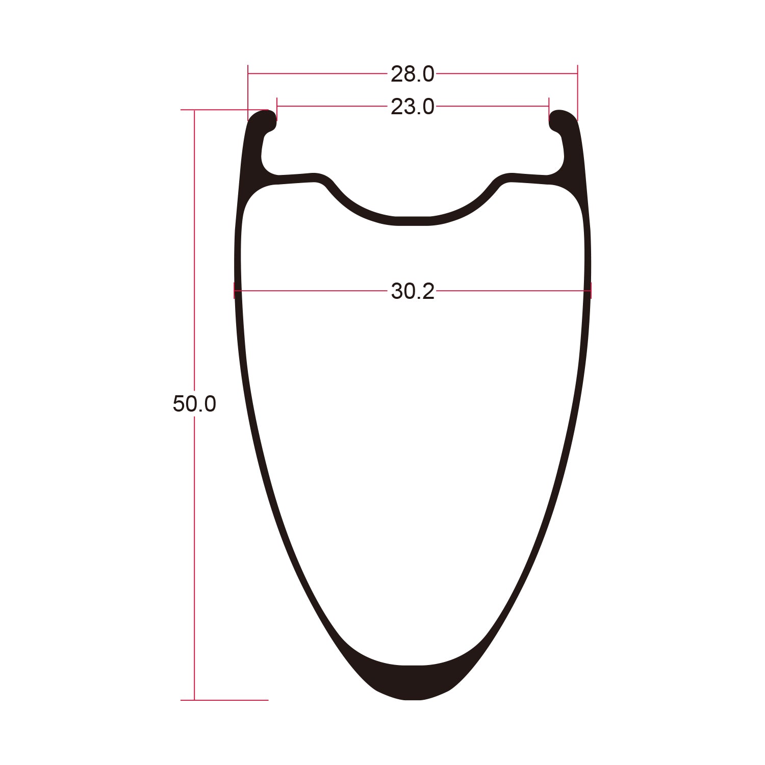 Alpha50 Ⅱワイドリムロードディスクブレーキホイール 「内幅23ｍｍ] - ICANホイールジャパン